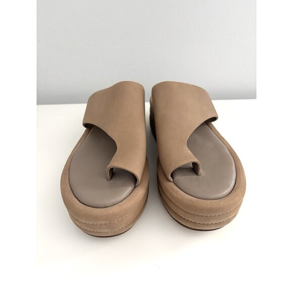 Free People Hayes Flatform Platform Sandals in Brown Women’s Sz 37 / US 7 Shoes - Picture 7 of 8